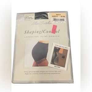 Nice Touch Lycra Sheer Leg Navy Blue Pantyhose Size E 160-235 REINFORCED TOE NEW